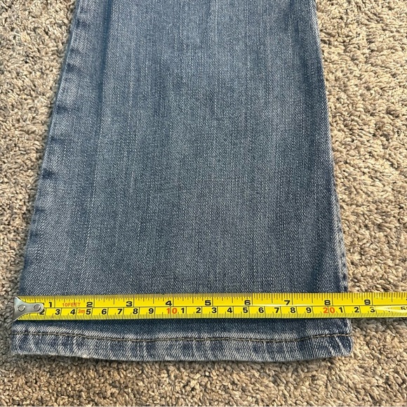 Free People We the Free Mid Rise Bootcut Distressed Jeans 28 6 flare stretch - Picture 8 of 8